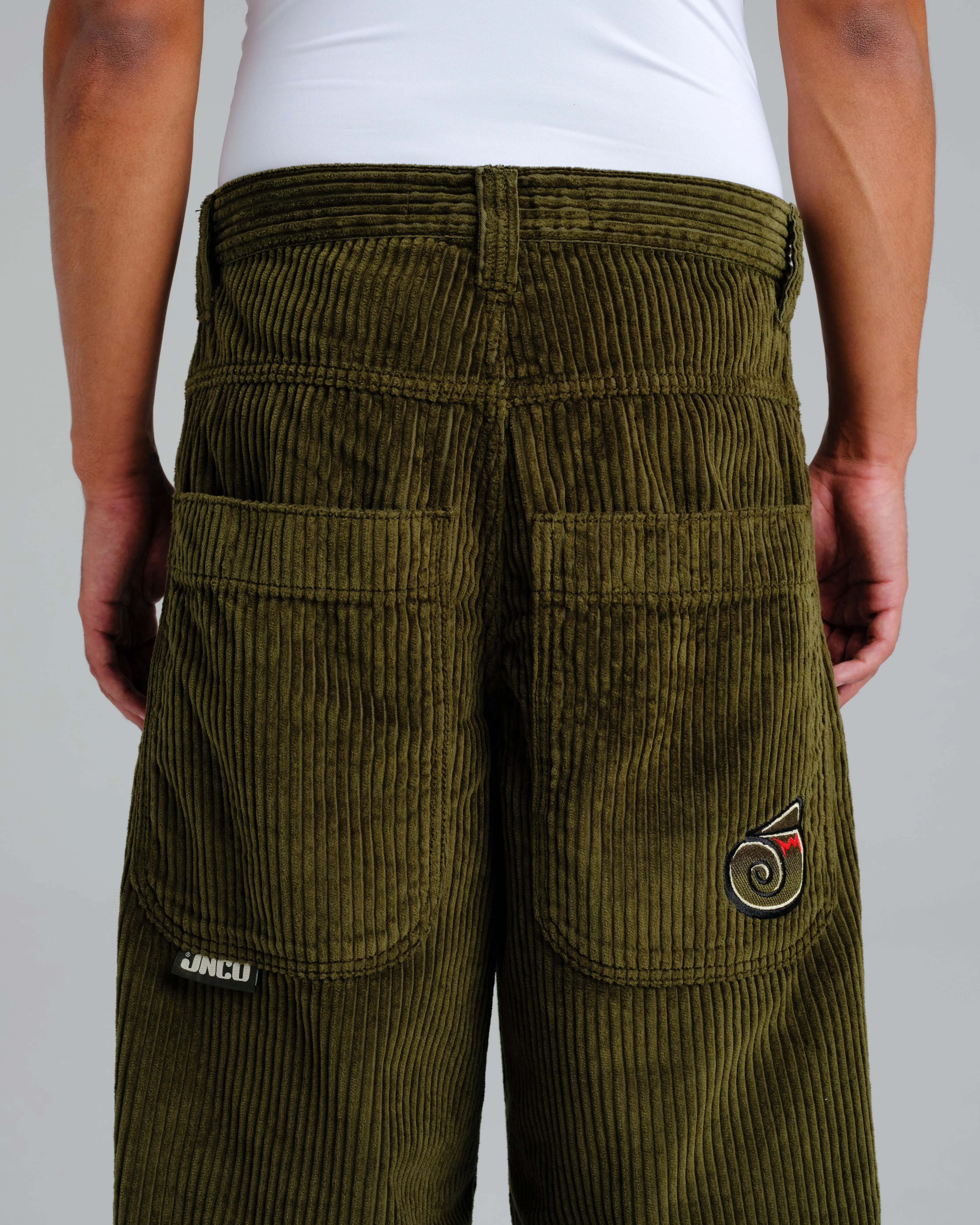 101 Twin Cannon. 26". 4 Wale Corduroy. Moss.