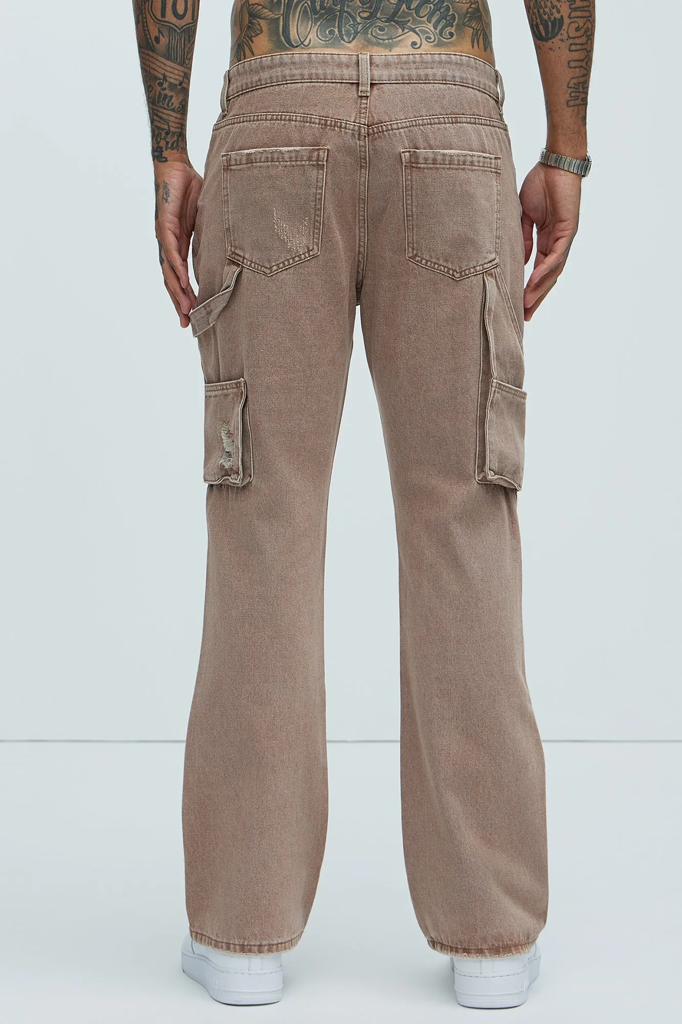 Aaron Carpenter Flare Jeans - Brown
