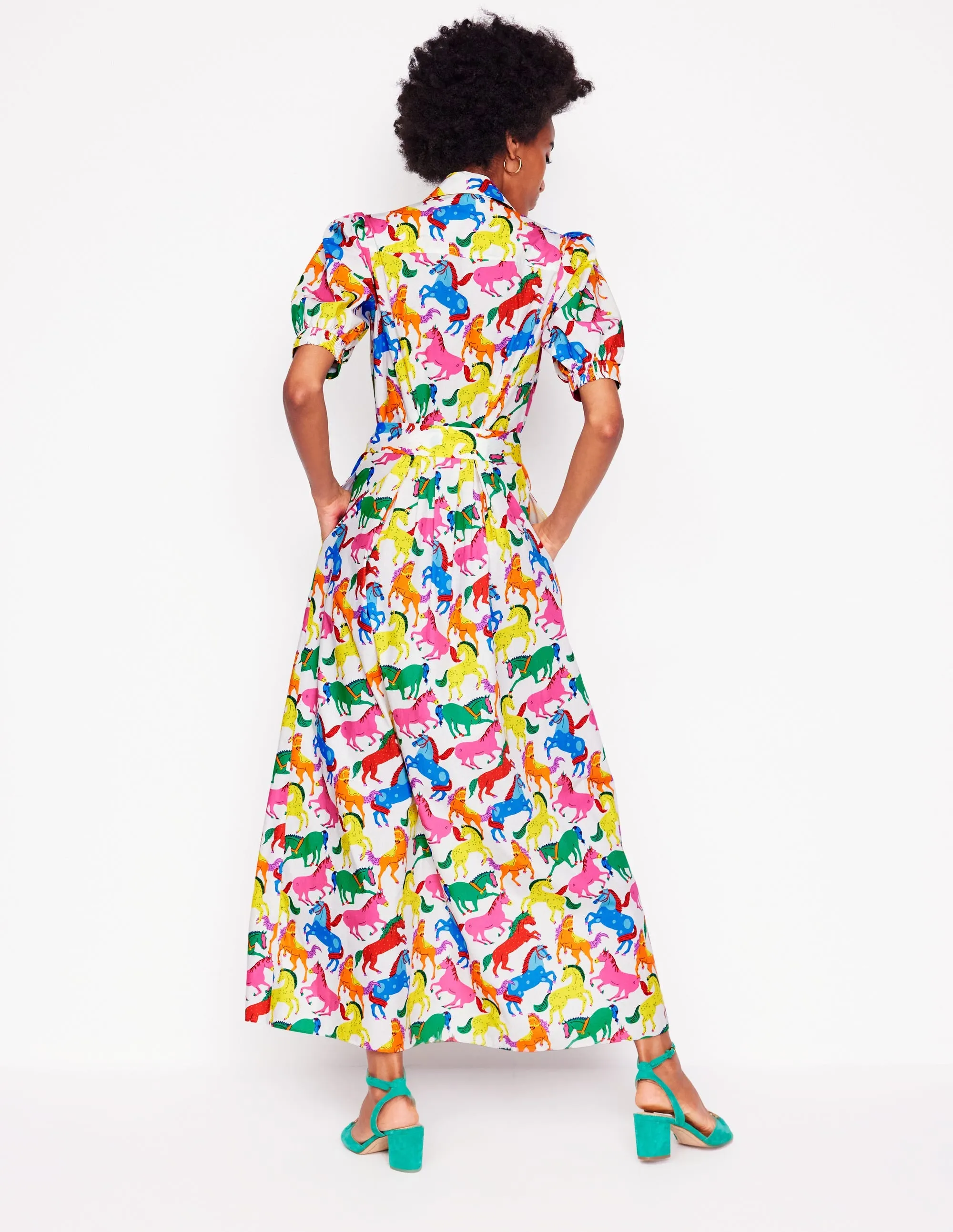 Alexa Maxi Shirt Dress-Multi, Pony Club