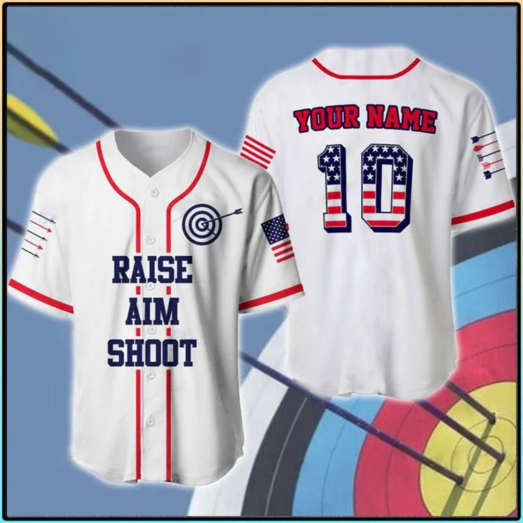 America Darts Black Flag Personalized Baseball Jersey, Gift for Dart Lover