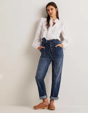 Belted High Rise Jeans-Mid Vintage