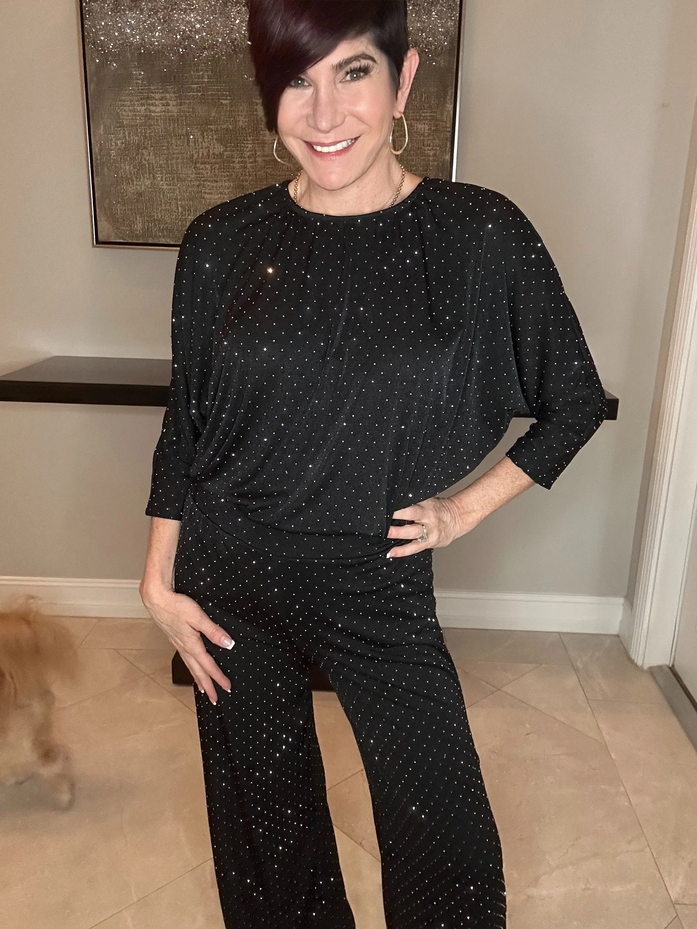 Bling It On Dolman Sleeve Top