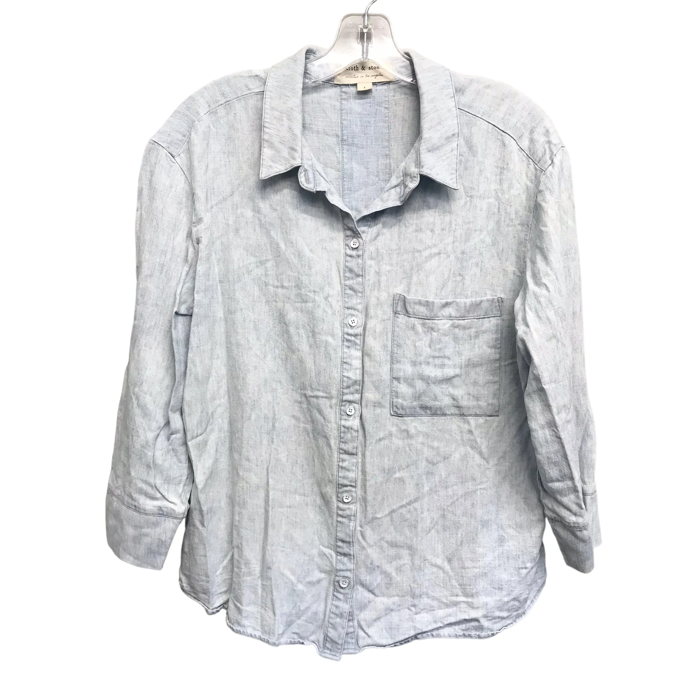 BLUE DENIM TOP LS by CLOTH & STONE Size:L