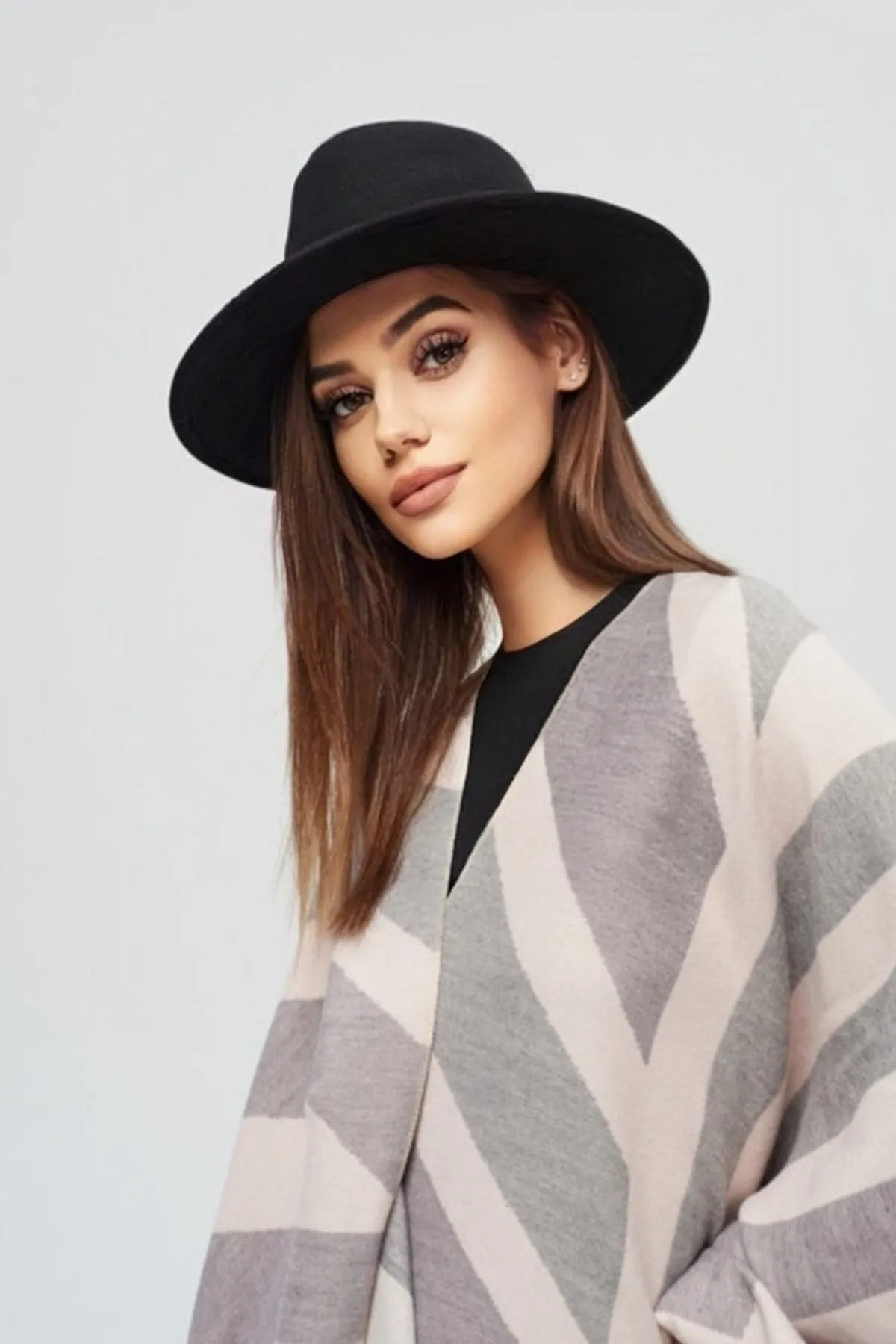 Boho felt hat