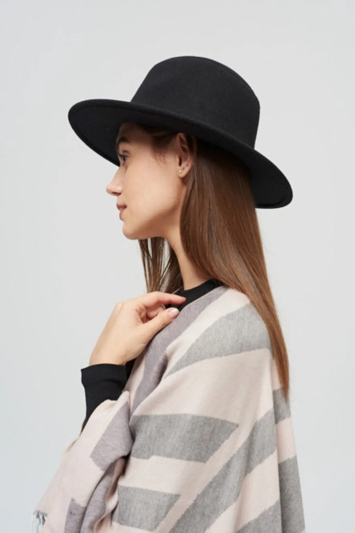 Boho felt hat