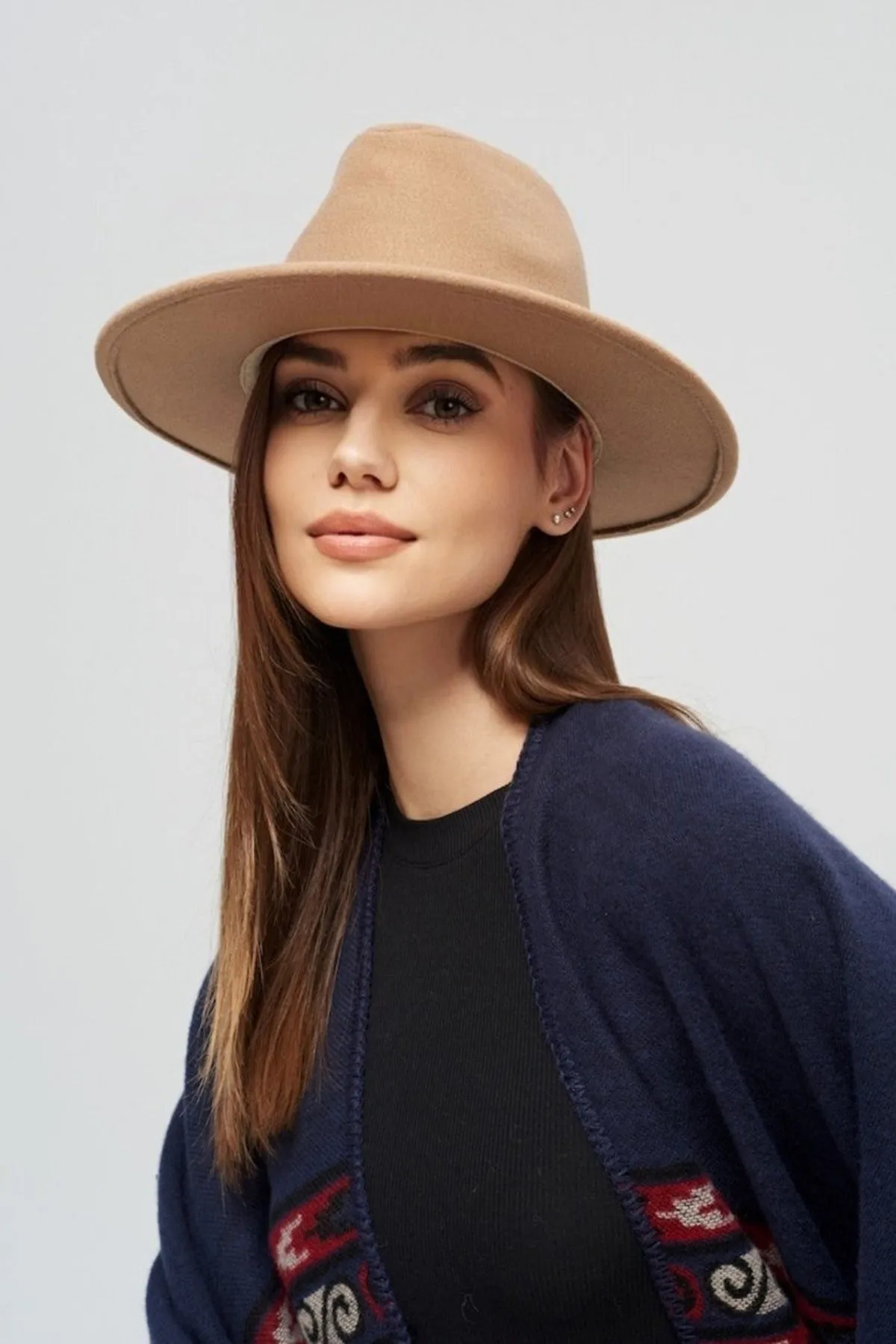 Boho felt hat