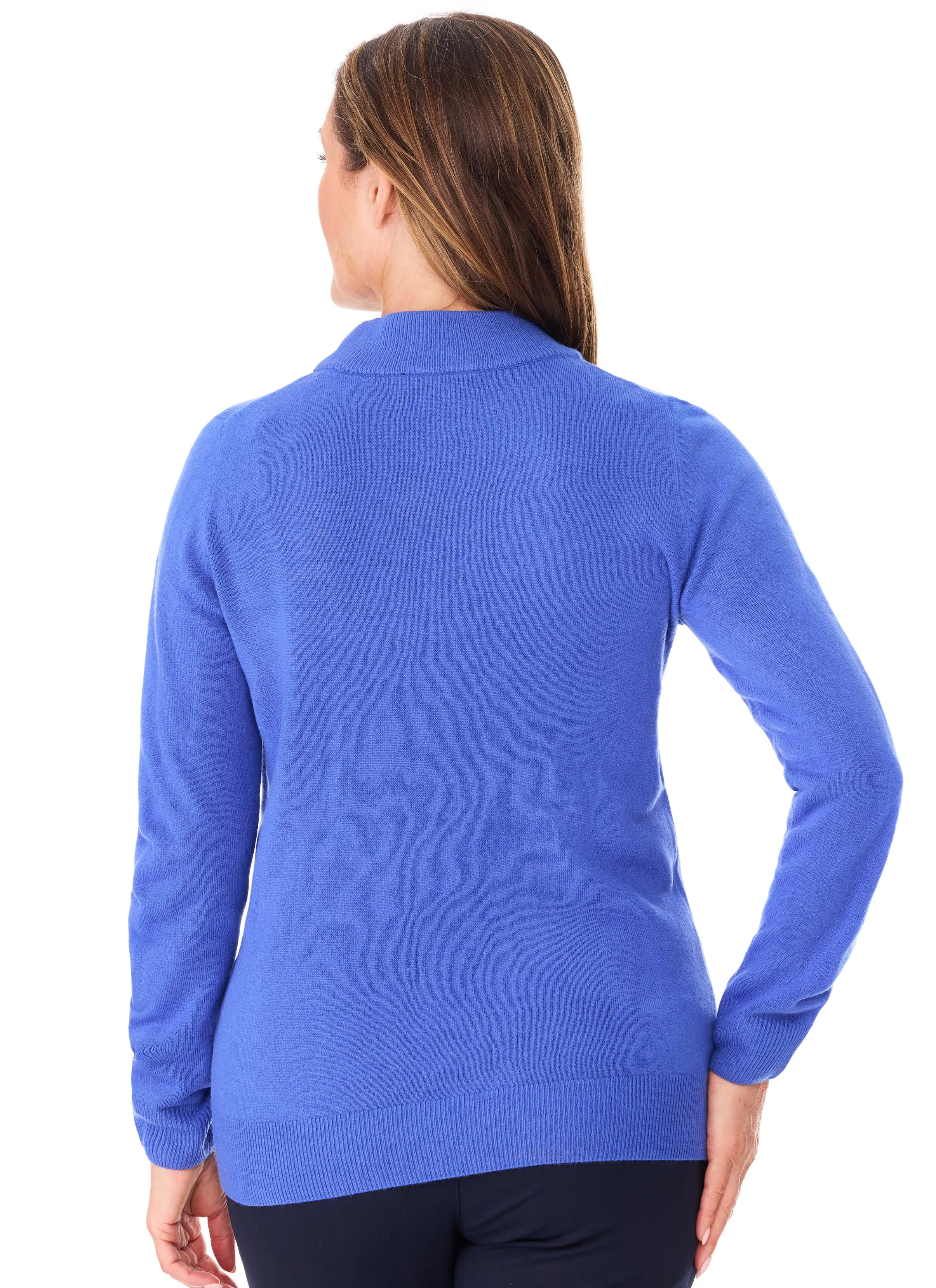 COOMA HIGH CREW PULLOVER - JACARANDA
