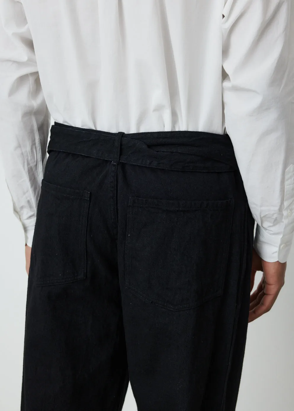 Denim Belted Pants