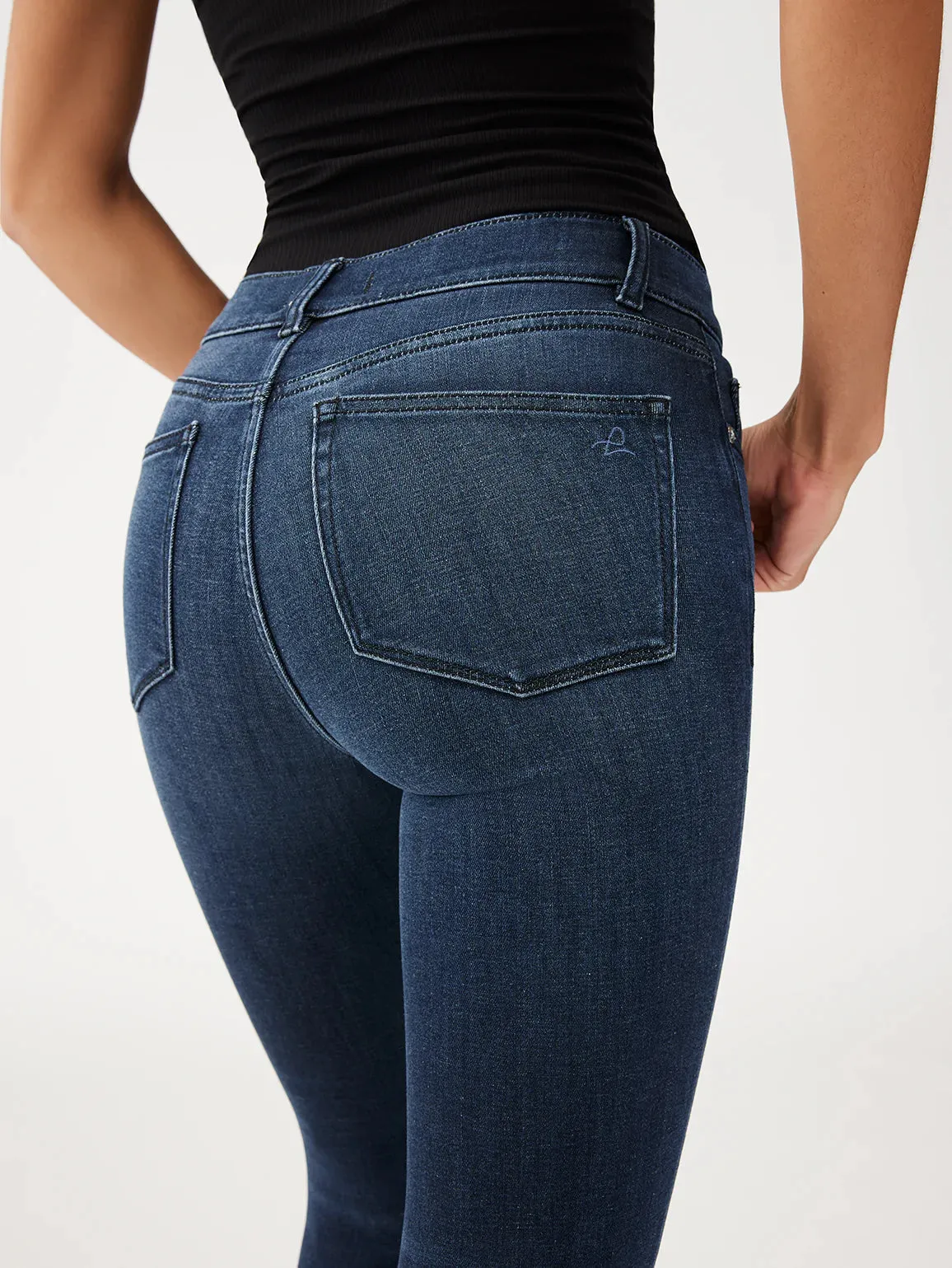 Farrow Skinny High Rise Ankle - Dark Indigo