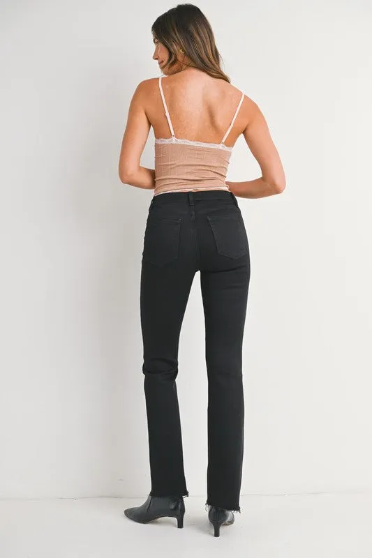 Flare Jeans with Hem Detail