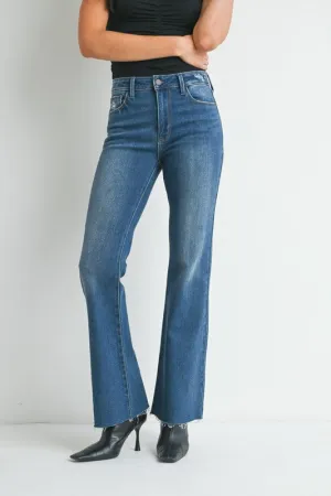 Flare Jeans with Hem Detail