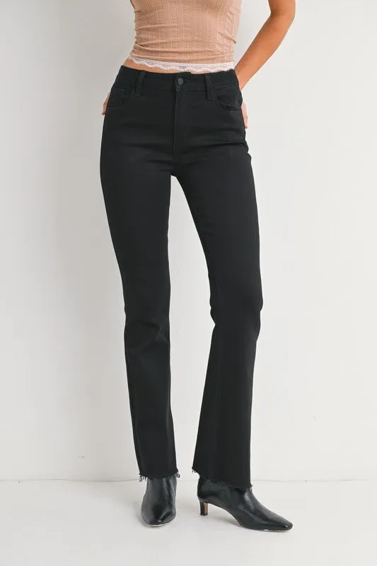 Flare Jeans with Hem Detail