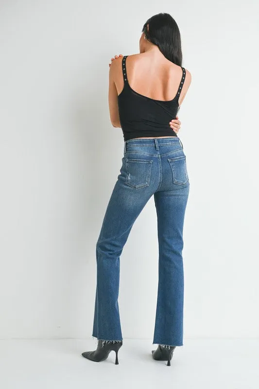 Flare Jeans with Hem Detail
