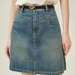 FSLE Academy Style Denim Skirt