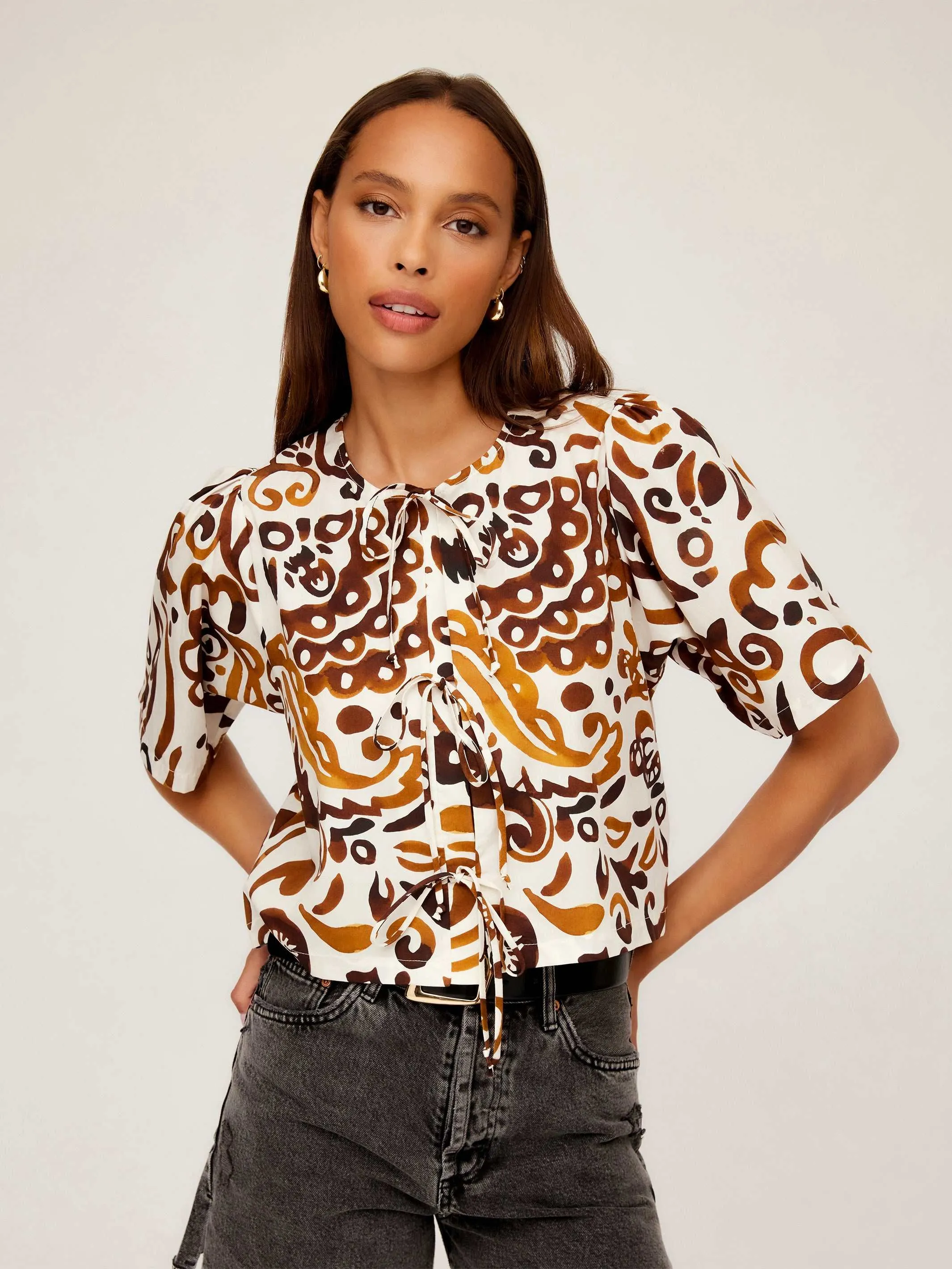Nadine Bow Detail Top