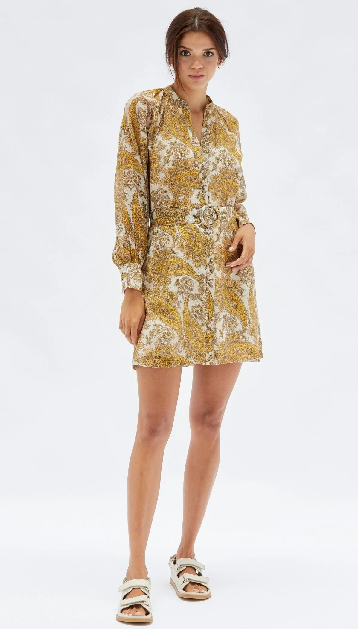 Sistan Belted Mini Dress