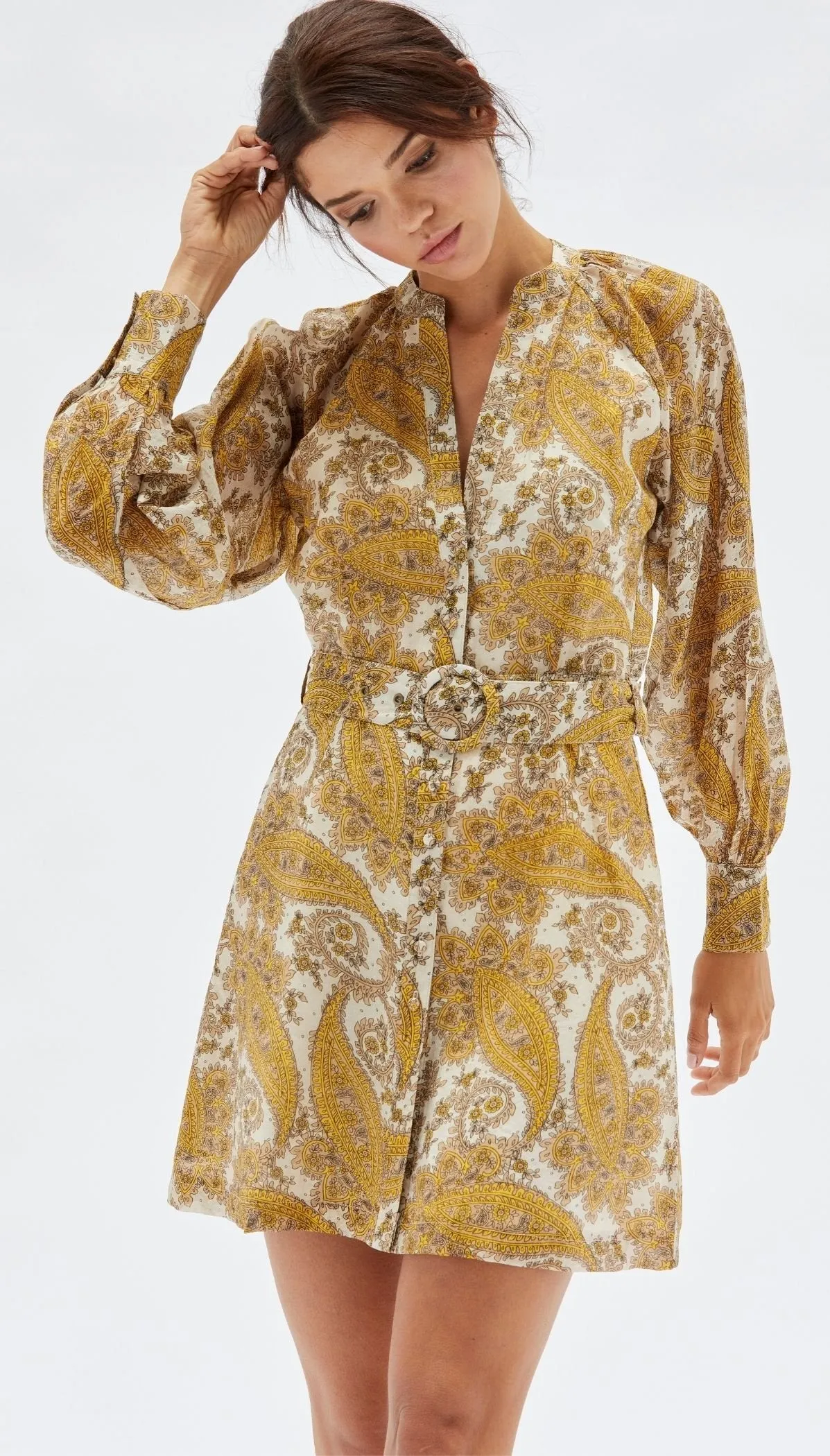 Sistan Belted Mini Dress