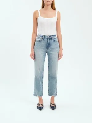 Straight Up 'New Flame Vintage' Crop Jeans