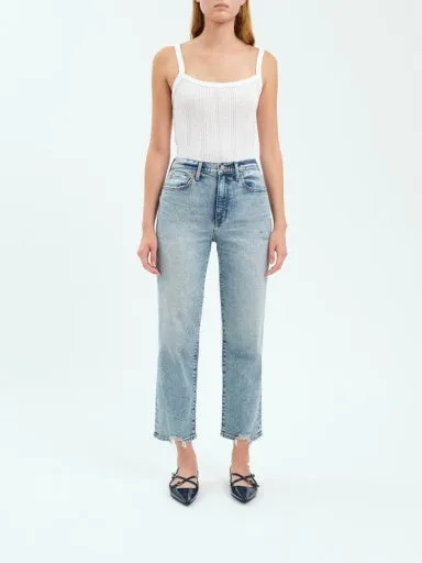 Straight Up 'New Flame Vintage' Crop Jeans