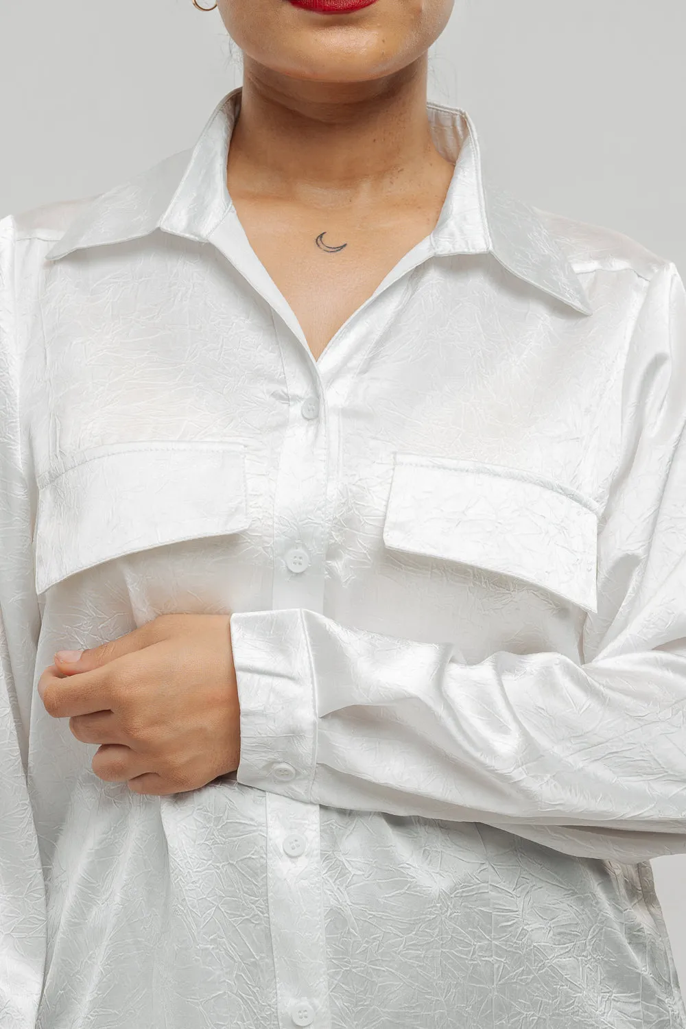 White Double Pocket Shirt